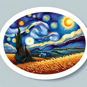 Vincent Van Gogh Classic Painting Sticker Design