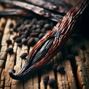 Madagascar Vanilla Bean | Dark Brown Pod & Black Seeds
