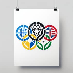 Reimagining Olympic Flag with Unity and Peace Symbolism