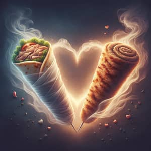 Romantic Shawarma and Doner Avatars - Realistic and Appetizing