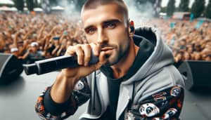 Vasily Vakulenko | Passionate Rapper on Stage with Fans