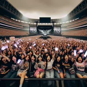 Excitement at Packed Stadium for BTS K-Pop Performance