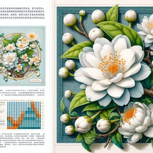 Mo Li Hua Jasmine Flower Illustration: Symbolism in Chinese Traditions