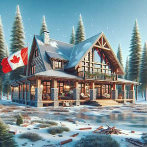 Charming Home nestled in Canadian Scenery