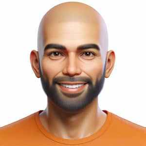 3D Pixar-Style Image of a Bold South Asian Man