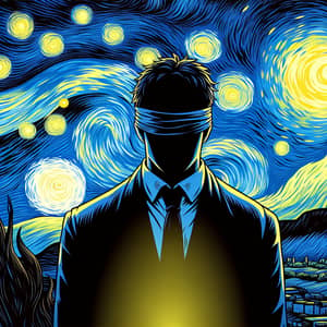 Satoru Gojo in Starry Night: A Cosmic Silence | Website