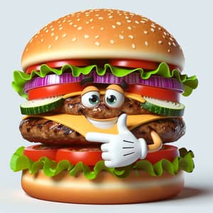Confident Smirk Burger: Irresistible Delight
