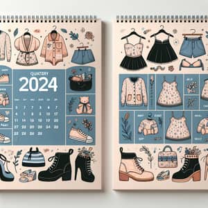 2024 Quarterly Calendar: Clothing, Footwear & Children's Items