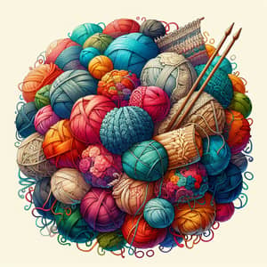 Multicolored Yarn for Cozy Hand-Knitted Blanket | Knitting Inspiration