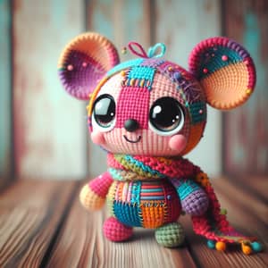 Adorable Amigurumi Creature Handcrafted from Vibrantly Colored Yarn