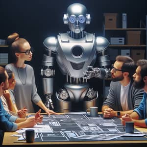 Thespian Robot Interacts with UX Designers in Theatrical Play