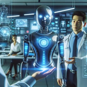 Futuristic Chatbot with Advanced AI | Hi-Tech Office Environment