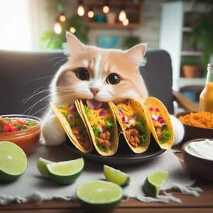 Cat Eating Tacos - Funny and Cute Images
