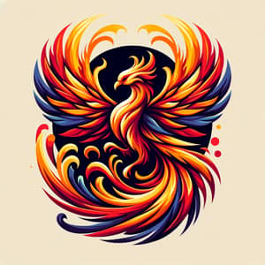 Vivid Phoenix Logo Design | Colorful Abstract Bird Symbol