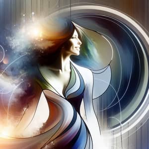 Elegant Free-Spirited Woman: Lightness, Inspiration, Deepness