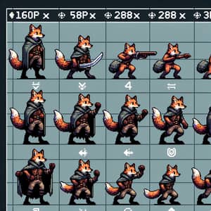 Pixel Art Sprite Sheet for Dungeons and Dragons Character | RPG Pixel Art
