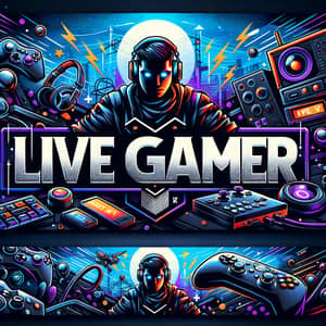 Creative & Exciting Twitch Banner Design | LiveGamer Theme