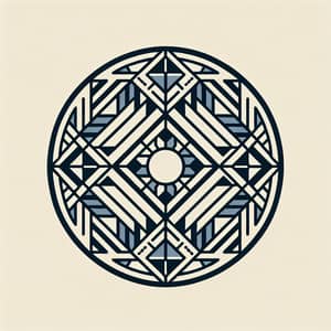 Minimalist Geometric Circle Design for Balance and Harmony