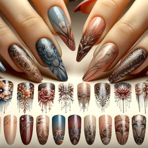 Intricate Nail Art Decal Designs | Patterns & Colors Galore