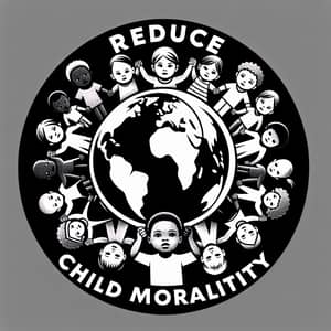 Reduce Child Mortality Logo - Global Kids Unity Design