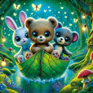 Teddy and Pals Adventure in Enchanted Forest - Firefly Dance & Lake Sail