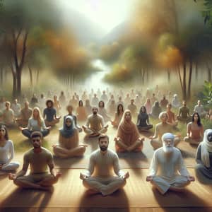 Tranquil Meditation Gathering | Peaceful Mindfulness Art