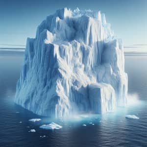 Gigantic Iceberg in Freezing Ocean