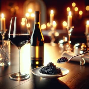 Luxurious Dining Experience: Caviar, Wine & Candlelight