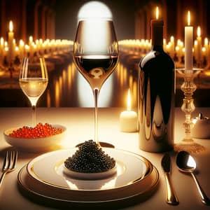 Elegant Dining Experience with Caviar & Fine Wine