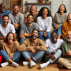 Multicultural Laughter | Joyful People in Cozy Setting