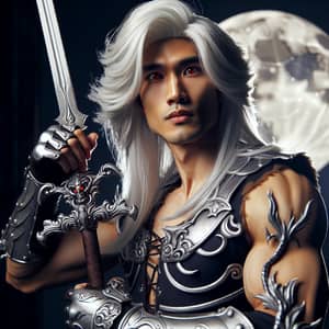 Muscular South Asian Alucard | Gothic Armour, Sword & Moon