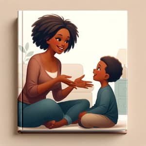 Engaging Black Mother Smiling with 5-Year-Old Son