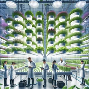 Advanced Hydroponic Farming System with Diverse Farmers