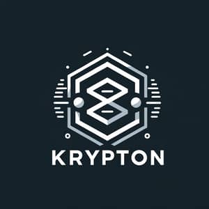 Modern Krypton Logo Design - Minimalist Vector Art