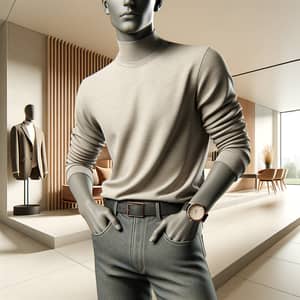 Modern Fashion Trends - Stylish Individual in Contemporary Setting