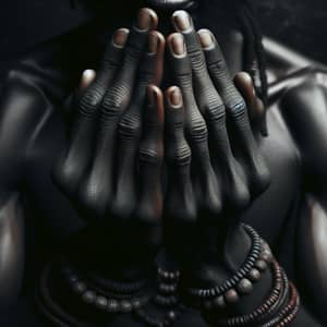 Praying Hands: Powerful Image of a Black Man in Prayer