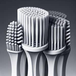 Three-Dimensional Toothbrush in Grayscale: Artistic Perspective