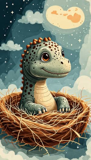 Dotty the Friendly Brontosaurus: Cozy Nests & Future Adventures
