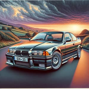 Iconic BMW M3 E36 | Sunset Scenic Drive | Sleek Design