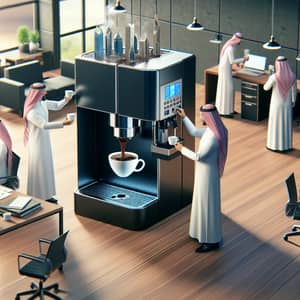 Corporate Office Coffee Break | Saudi Arabian Men and Women