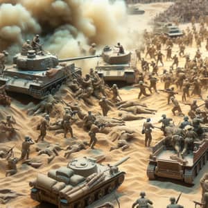 Iran-Iraq War: Historical Clash of Armies in Desert Setting