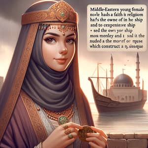 Noble Middle-Eastern Woman's Piety and Generosity