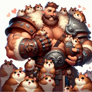 Braum League of Legends | Fantasy Barbarian Hero with Playful Poros