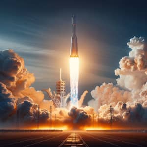 Majestic Rocket Launch into Infinite Sky