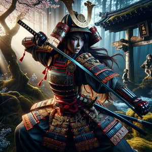 Fierce Female Warrior: Japanese Celtic Descent in Samurai Armor