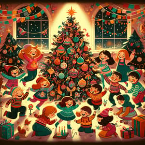 Whimsical Christmas Tree - Children's Joyful Play