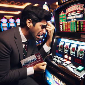 Heartbreaking Scene in a Casino: South Asian Man Loses Kids' College Fund