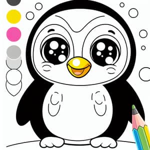 Pororo Coloring Pages for Kids | Cartoon Penguin Drawing