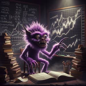 Gengar Stock Market Study: Mystery Creature in Dark Room