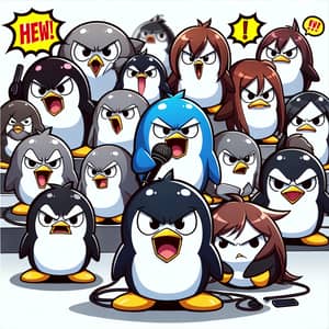 Angry Penguins: Fascinating Display of Wildlife Emotions